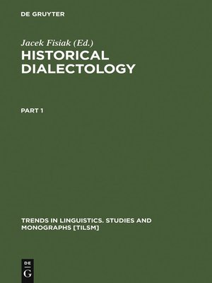 cover image of Historical Dialectology
